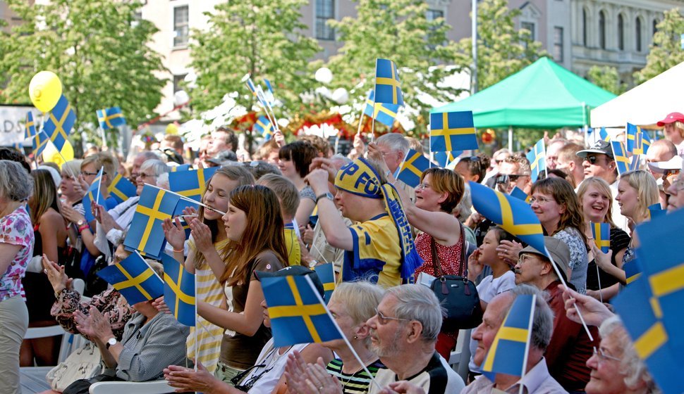 Svenska Nationaldagen i Kungsträdgården, Stockholm, 2008
