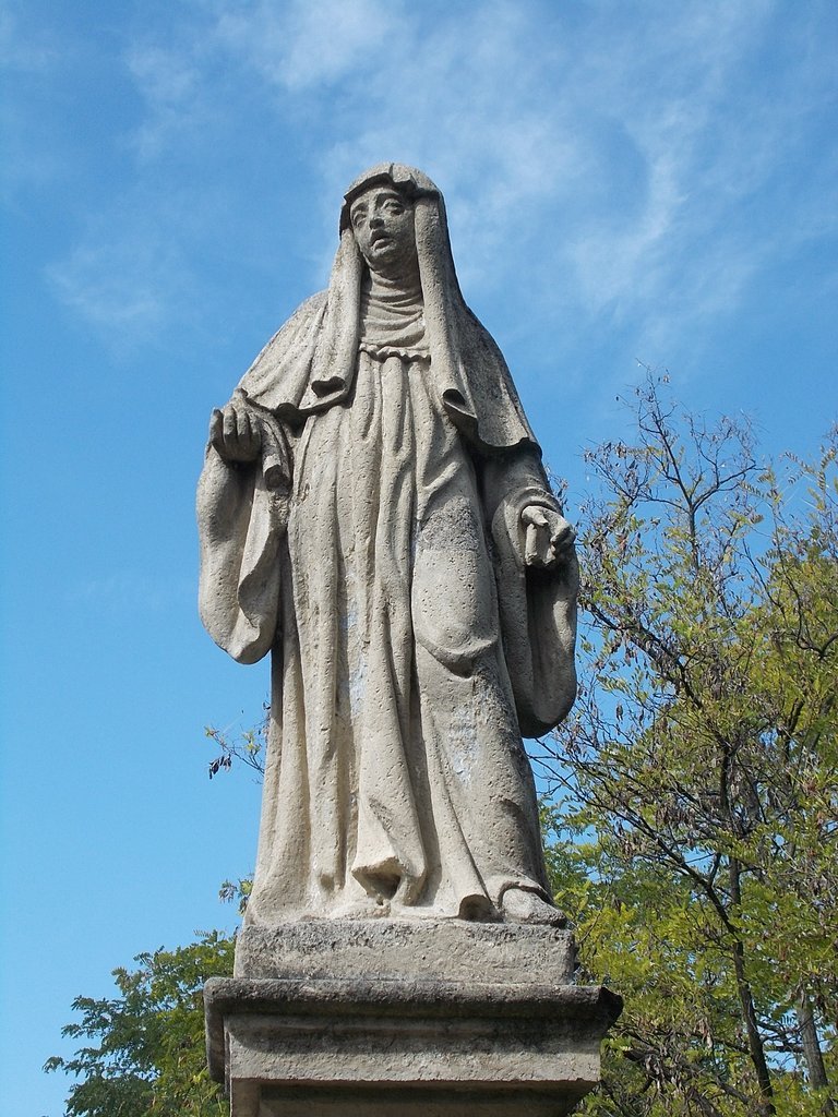 Staty av Sankt Valborg i Ungern.