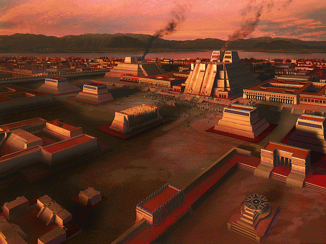 Tenochtitlan, capitale de l'empire aztèque