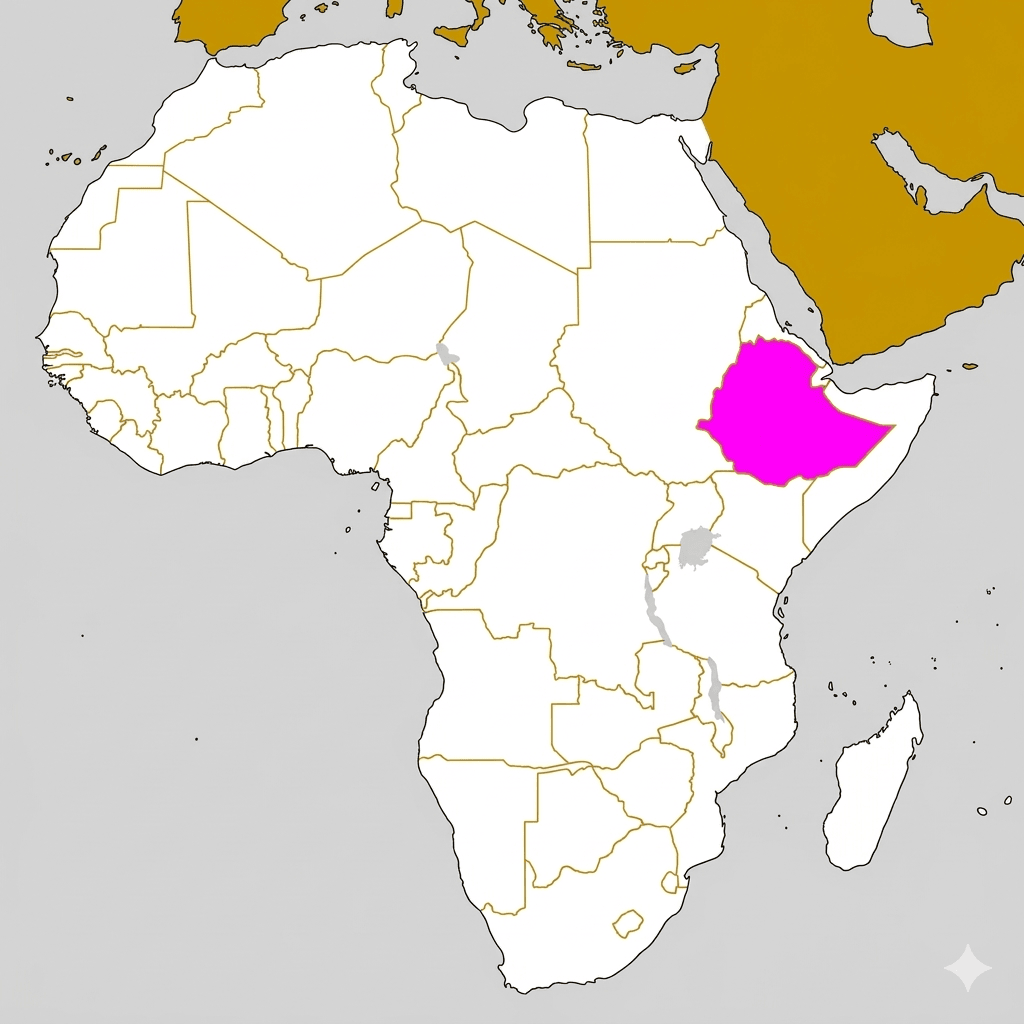 L'Ethiopie : localisation en Afrique