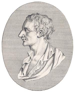 Portrait de Sylvain Maréchal, tiré de son livre publié en 1807 (posthume), De la vertu