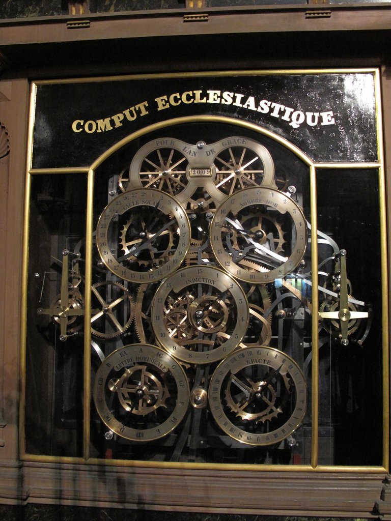 Le comput écclésiastique de la cathédrale de Strasbourg.