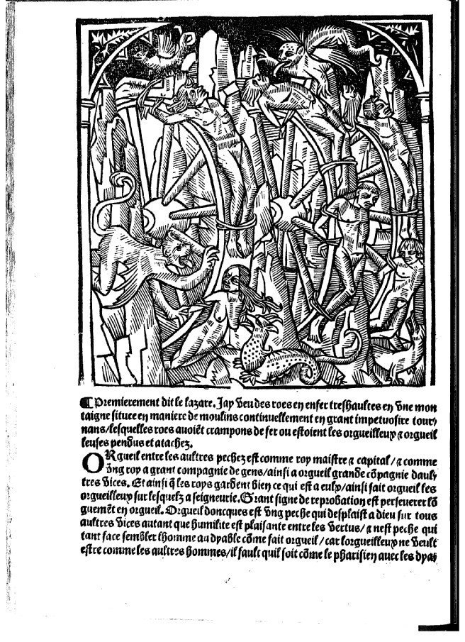 Page des peines d'enfer