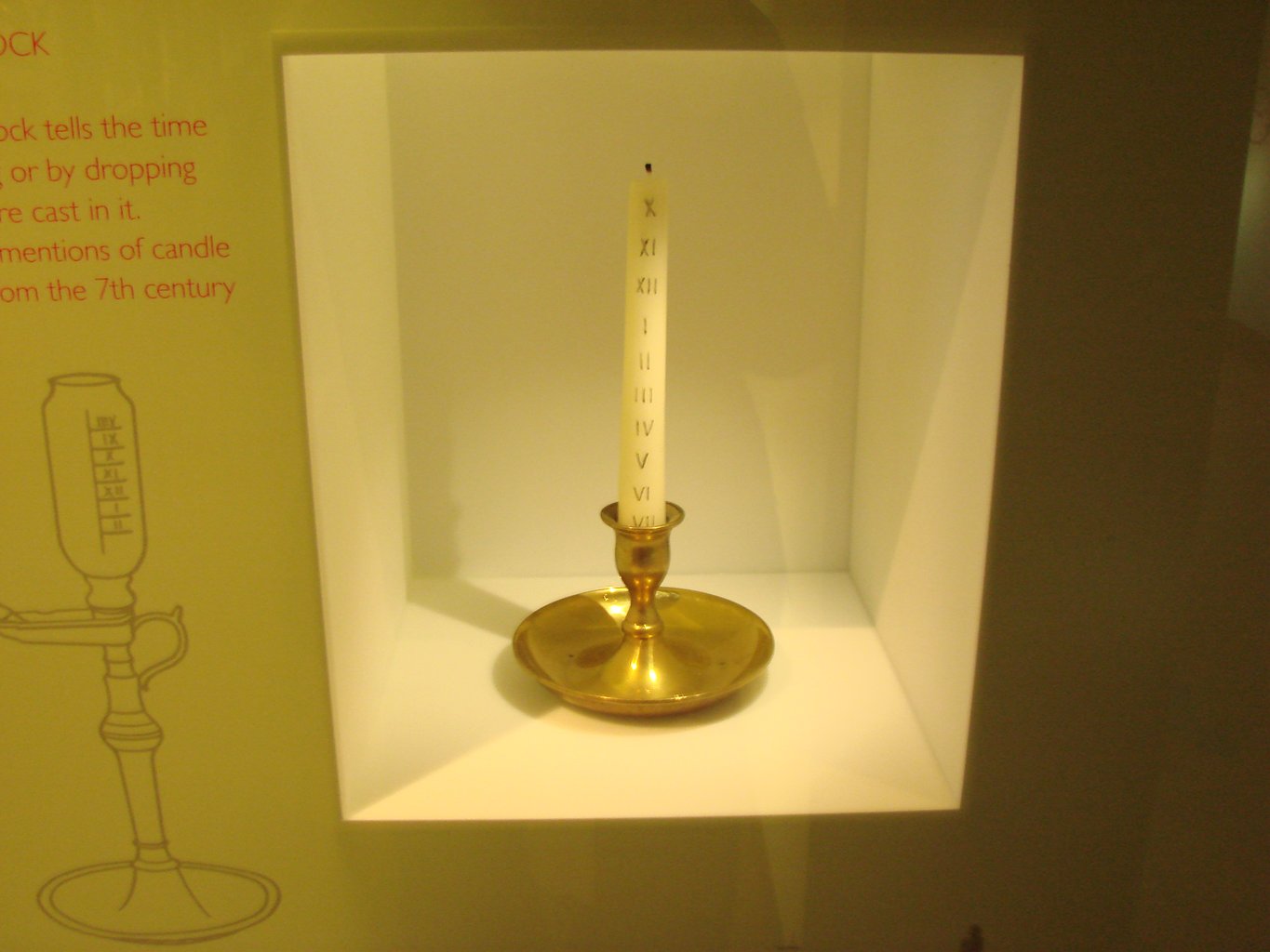 Bougie de mesure du temps, musée finlandais de l'horlogerie, Espoo, Finlande